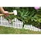Emsco Group Picket Fence Decorative Fencing, White Border Edging, 13inx24in sections, 36ft of Garden Edging 2140HD - alternate 3